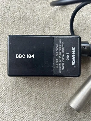 Shure SM83 Lavalier Microphone with Matching Amp - Image 1 of 4