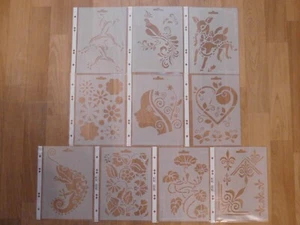 10x Schablone Heike Schäfer Design Format A5 NEU-verschiedene Motive siehe Fotos - Bild 1 von 11