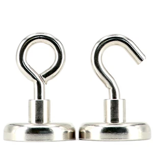 Neodym Magnet Haken Magnethaken Magnetösen Extra Stark Hakenmanget Ösenmagnete - Bild 1 von 14