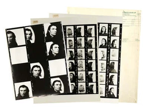 Three Oversized Contact Sheets for his solo album "David Byrne" - Picture 1 of 5