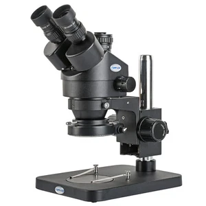 KOPPAC 3.5-90X Black Trinocular Stereomicroscope 144 LED Ring Light WF10X WF20X - Picture 1 of 7