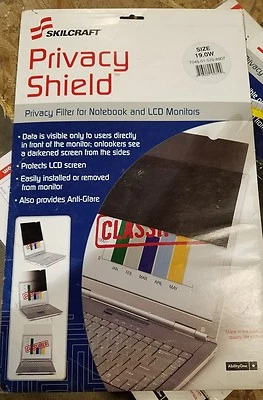 Skilcraft Privacy Shield Privacy Filter, 19 Inch Wide Notebook LCD Monitors - Image 1 of 2