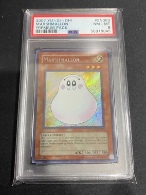 2007 Marshmallon Pp01-En003 Premium Pack Secret Rare Yugioh PSA 8 - Image 1 of 2