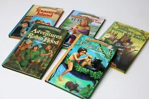 Hardcover Treasury Of Illustrated Classics Kids Books Lot of 5 Hardback - Picture 1 of 11