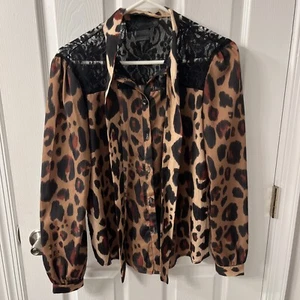 kardashian kollection Animal Print Woman’s Top - Picture 1 of 4