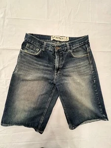 Vintage Avirex jean shorts jeans blue medium wash me size 36 w36 -138 - Picture 1 of 5