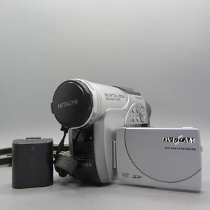 Hitachi DVDCAM DZ-MV2000E Handheld Mini DVD Camcorder Silver Tested - Picture 1 of 9