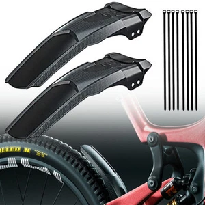 2x Bicycle Mudguard MTB Bike Fender Front Rear Wings Tyre Mud Guard Anti Splash - Picture 1 of 9