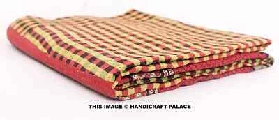 Bohemio Patchwork Colcha Vintage Kantha Manta Antiguo Kantha Colcha Boho - Imagen 1 de 3