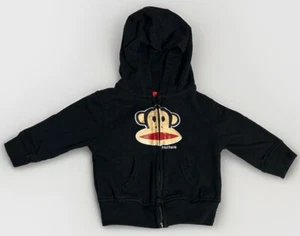 Paul Frank Jacket Zip Hoodie Baby Boys Red Black Monkey Size 12 Mo. (A.29) - Picture 1 of 4