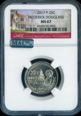 2017 Frederick Douglas Quarter NGC MS67 Quality - Image 1 of 2