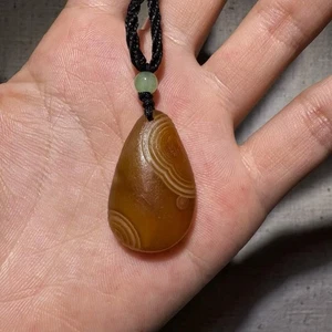 🌟🔥🚀Raro colgante de ágata áspera ojo Gobi de China Mongolia Interior - Imagen 1 de 10