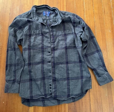 Pendleton 100% Wool Plaid Button Long Sleeve Flannel Shirt Mens Large - Image 1 of 4