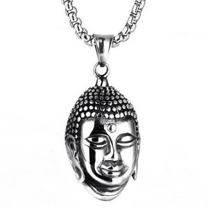 Buddha Head Pendants for Men Women Gifts Jewellery - Picture 1 of 4