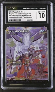 CGC 10 Wild Rose Rebellion 0004 Foil Showcase Final Fantasy Through the Ages MTG - Picture 1 of 3