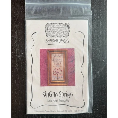 Sheepish Designs Sing to Spring 69th Exemplar Cross Stitch Pattern - Image 1 of 3