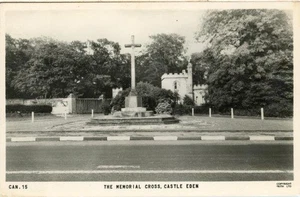 ECHTFOTO POSTKARTE KRIEGERDENKMAL, CASTLE EDEN (BEI HARTLEPOOL) CO. DURHAM FRITH - Bild 1 von 2
