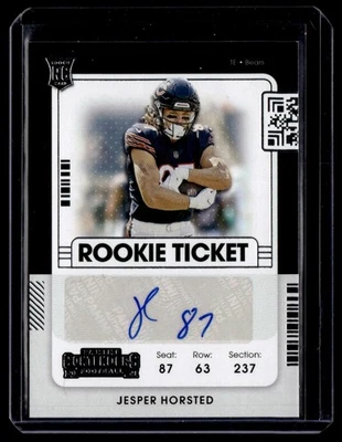 2021 Panini Contenders Rookie Ticket Auto Jesper Horsted #284 H - Image 1 of 2