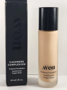 AVON Cashmere Complexion Longwear Foundation MERINGUE 1fl oz NIB - Picture 1 of 4