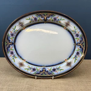 ANTIQUE MINTON 'CANTON' OVAL SERVING PLATE PLATTER 40.5cm-CIRCA 1850/60s - Picture 1 of 8