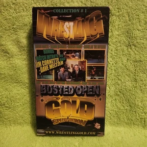 Wrestling Gold Special Edition Collection 1 Busted Open (VHS, 2001) Jim Cornette - Foto 1 di 3