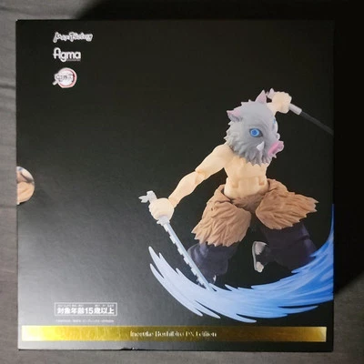 Max Factory Figma Demon Slayer Inosuke Hashibira Action Figure DX Edition H 5.3" - Immagine 1 di 4