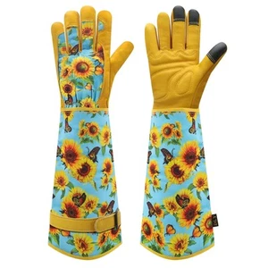 Gardening Gloves for Women Rose Gloves Gardening Thorn Proof Long Garden Glove - Picture 1 of 6