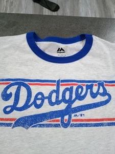 Camiseta estilo timbre grande Majestic X LA Dodgers Los Angeles - Imagen 1 de 6