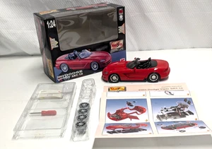 Maisto 2003 Dodge Viper SRT-10 rojo 1:24 diecast metal línea de montaje modelo kit - Imagen 1 de 9