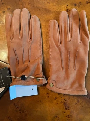 Rag &Bone -- Men's' tan calf skin And Essex glove with cashmere lining. Size L. - Image 1 of 3