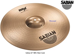 SABIAN B8X THIN CRASH DA 16" Piatto in bronzo per batteria B8 X - NUOVO - Foto 1 di 2