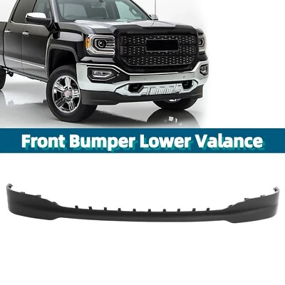 For 16-2018 19 GMC Sierra 1500 Front Bumper Lower Valance Air Deflector Textured - Imagem 1 de 4