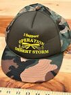 I Support Operation Desert Storm Vintage Foam Snapback Meshtruckers Hat  Euc