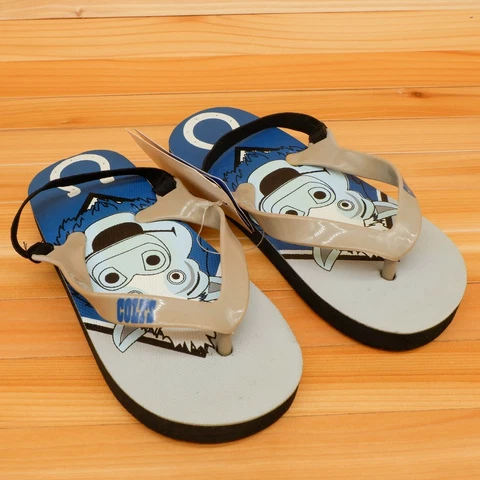 indianapolis colts nfl flip flops youth 10-11 mascot non slip new Cover