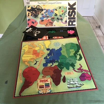 Risk Board Game by Parker World Conquest Game Vintage Edition Appears Complete - Image 1 of 4