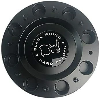 Black Rhino Wheels 1244S02+MB-429 1244C02 Matte Black Center Cap 8 Lug CCBRARM8 - Image 1 of 3