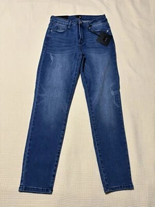 I&M black Label High Rise Skinny Jeans Size 9 Stretchy Comfy Distressed - Picture 1 of 13
