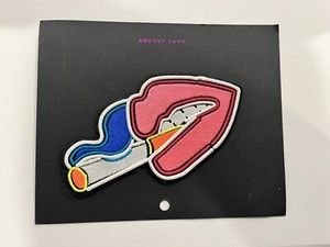Marc Jacobs Smoking Lip Patch Circa 2013 New W/ Card Unused Rare Tom Wesselmann