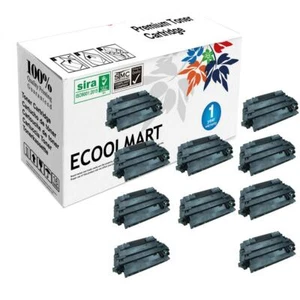 10PK 55A CE255A New Compatible Black Toner Cartridge for HP - LaserJet P3010, P3 - Picture 1 of 3