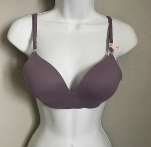 ¡NUEVO! Victoria's Secret ROSA 34B púrpura push up correas ajustables inalámbricas - Imagen 1 de 9