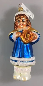 Christopher Radko Blue Caroline Glass Ornament Intl Collectible Expo NEW 1997 - Picture 1 of 4