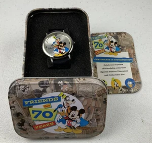 Disney Mickey Mouse, Donald Duck & Goofy "Friends for 70 Years" Watch - - Picture 1 of 3