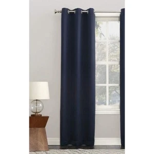 Pannello tenda oscurante 40"L x 84"L occhiello top blu navy filtro luce rumore 1pz - Foto 1 di 8