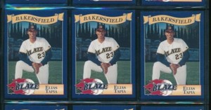 Lot (3) 1995 #24 Elias Tapia Bakersfield Blaze Cal League (CH10) SWSW