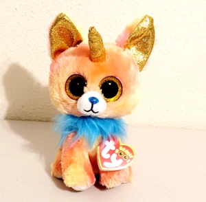 2021 TY Beanie Boo's YIPS Unicorn Chihuahua Dog Stuffed Plush w/Tag 7" - Picture 1 of 6