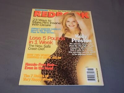 1998 JUNE REDBOOK MAGAZINE - KELLY PRESTON - FRONT COVER - PB 3555 - Image 1 of 2
