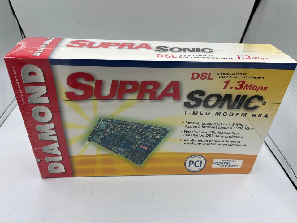 diamond suprasonic 1-meg hsa 1.3 mps Modem BRAND NEW SEALED VINTAGE - Image 1 of 4