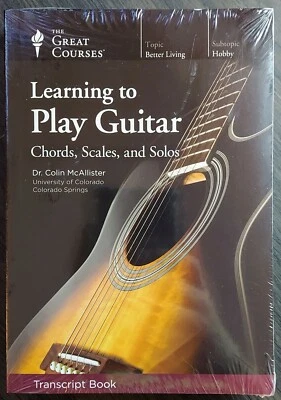 Great Courses Transcript Learning to Play Guitar Chords, Scales, and Solos NEW - Image 1 of 2