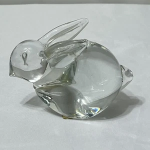 Estatuilla pisapapeles vintage Balos boca vidrio transparente con etiqueta - Imagen 1 de 10