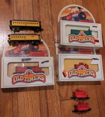 Lote de 7 vagones de tren Bachmann escala N 1860 vagones de carga antiguos Foto 1 de 4